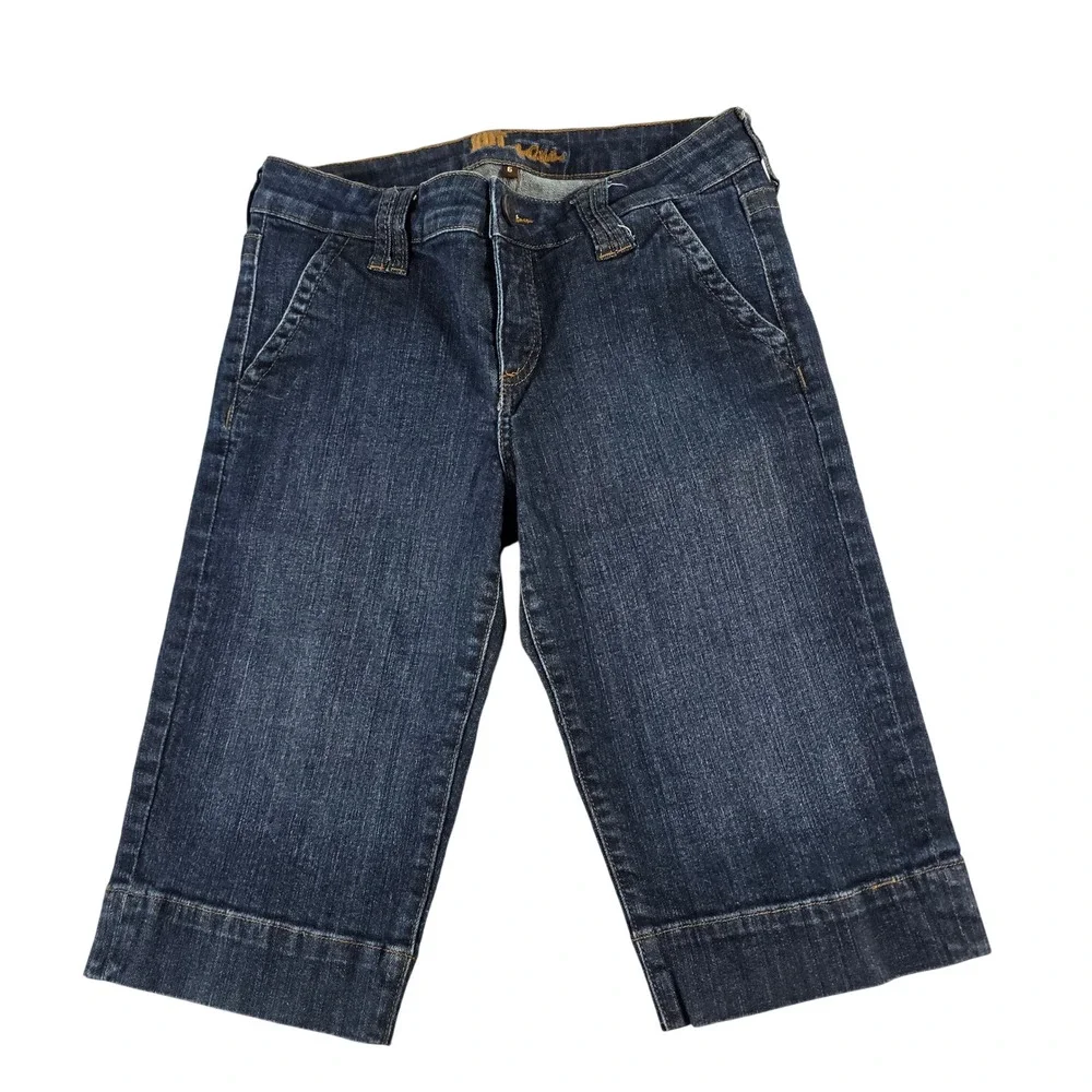 Kut from the Kloth Women Dark Wash Denim Bermuda Shorts KB646MA4M Size 6